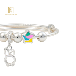 Vòng tay bạc trẻ em BAVTB92KD0-306006