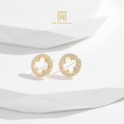 Bông tai bạc BCBTB92KDH-305005