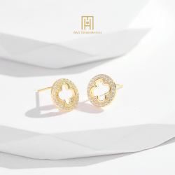 Bông tai bạc BCBTB92KDH-305005