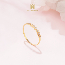 Nhẫn Vàng 10K Phong Cách Ý - CNN1V10KDH-209007