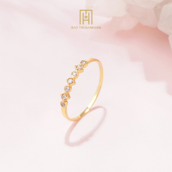 Nhẫn Vàng 10K Phong Cách Ý - CNN1V10KDH-209007