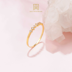 Nhẫn Vàng 10K Phong Cách Ý - CNN1V10KDH-209007