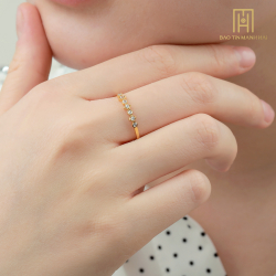 Nhẫn Vàng 10K Phong Cách Ý - CNN1V10KDH-209007