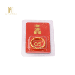 Nhẫn tròn ép vỉ Kim Gia Bảo, loại 0.5 chỉ - 24K (999.9) KGB05