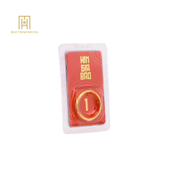 Nhẫn tròn ép vỉ Kim Gia Bảo, loại 1 chỉ - 24K (999.9) KGB1C
