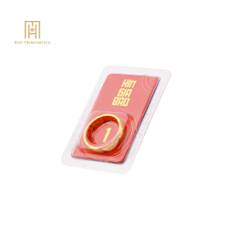 Nhẫn tròn ép vỉ Kim Gia Bảo, loại 1 chỉ - 24K (999.9) KGB1C