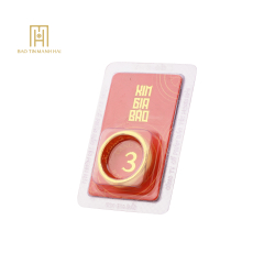 Nhẫn tròn ép vỉ Kim Gia Bảo, loại 3 chỉ - 24K (999.9) KGB3C