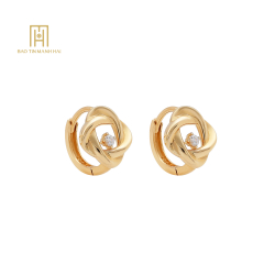 (NEW) Bông tai nhập khẩu Hàn Quốc 14k (GX1-7027-LE) NHBTV14CZH-309001