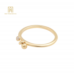 (NEW) Nhẫn nhập khẩu Hàn Quốc 14k ( GP4-5760-LR) NHN1V14CZH-309002