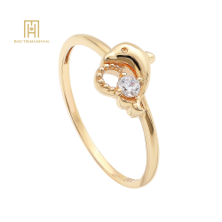 (NEW) Nhẫn nhập khẩu Hàn Quốc 14k ( GP4-5689-LR) NHN1V14CZH-309004