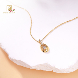 Mặt dây phong cách Ý. PYMAV10CZH-401002