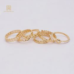 Nhẫn Kim Tiền 10K Phong Cách Ý PYN1V10KD0-211002