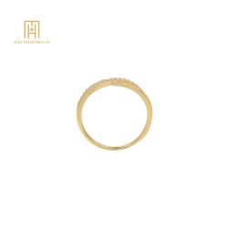 Nhẫn vàng 10K phong cách Ý - PYN1V10KDH-208006