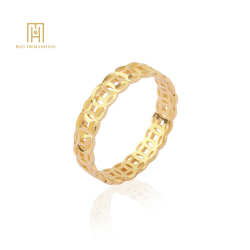 Nhẫn Kim Tiền 10k Phong Cách Ý PYN2V10KD0-212002
