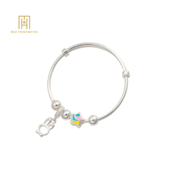 Vòng tay bạc trẻ em BAVTB92KD0-306006