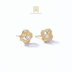 Bông tai phong cách Ý PYBTV10CZH-411003