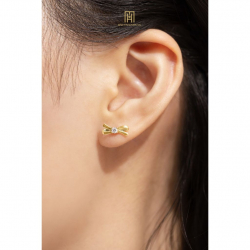 Bông tai phong cách Ý PYBTV10CZH-504004