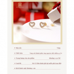 Bông tai phong cách Ý PYBTV10KDH-301027