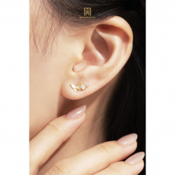 Bông tai phong cách Ý PYBTV10KDH-504015