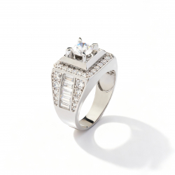 Nhẫn phong cách Ý. PYN1V10CZH-412003