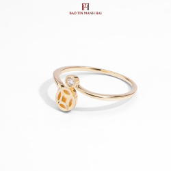 Nhẫn phong cách Ý. PYN1V10CZH-602004