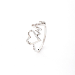 Nhẫn kiểu có mặt PC Ý 10K PYN1V10KDH-401004