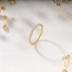 Nhẫn vàng phong cách Ý PYN1V10KDH-502005