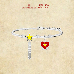 BST A80 Combo 15.1: 2 Charm bạc 1 dây BACOB92KD0-508015
