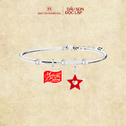 BST A80 Combo 17.1: 2 Charm bạc 1 dây BACOB92KD0-508017