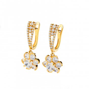 Bông tai phong cách Ý PYBTV18CZH-410007