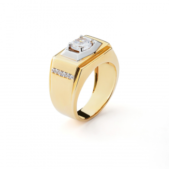 Nhẫn vàng phong cách Ý PYN1V10CZH-206006