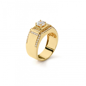 Nhẫn phong cách Ý. PYN1V10CZH-409062