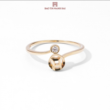 Nhẫn phong cách Ý. PYN1V10CZH-602004