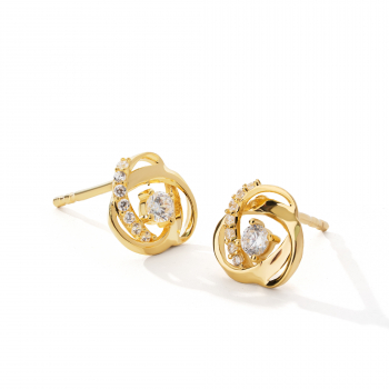 Bông tai phong cách Ý PYBTV10CZH-511017