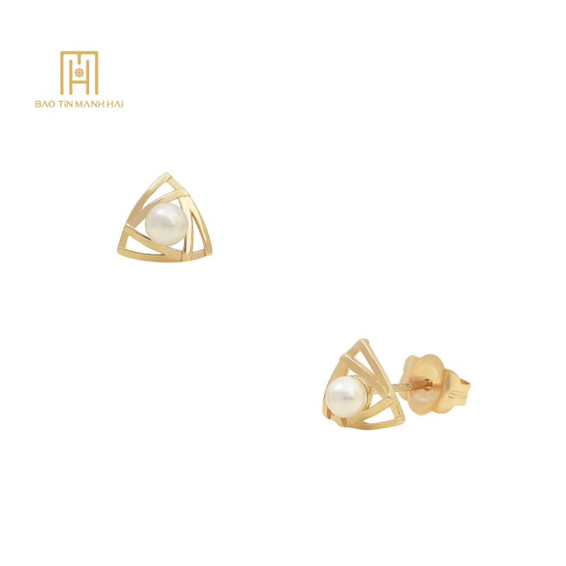 Bông tai Phong cách Hàn Quốc 14K-PHBTV14NTX-210003