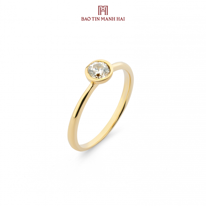 Nhẫn phong cách Ý. PYN1V10CZH-602001