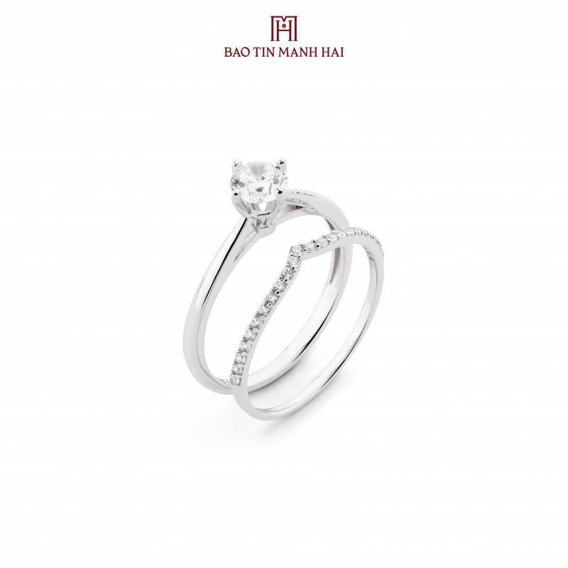 Nhẫn phong cách Ý. PYN1V10CZH-510079