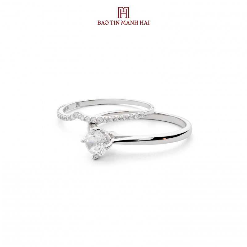 Nhẫn phong cách Ý. PYN1V10CZH-510079