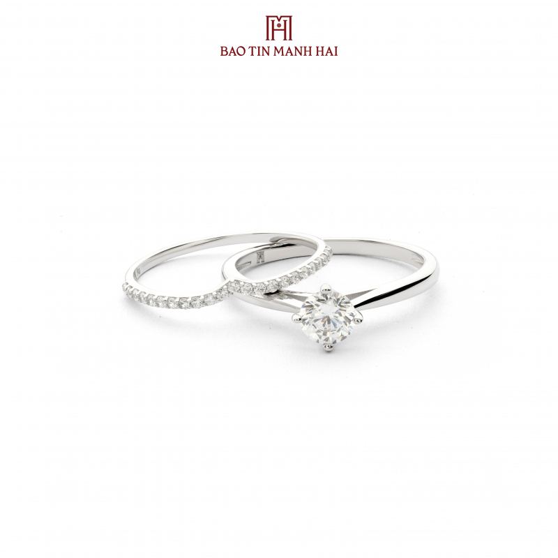 Nhẫn phong cách Ý. PYN1V10CZH-510079