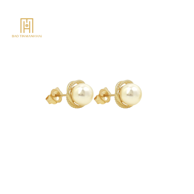 Bông tai Phong cách Hàn Quốc 14K- PHBTV14NTX-210002