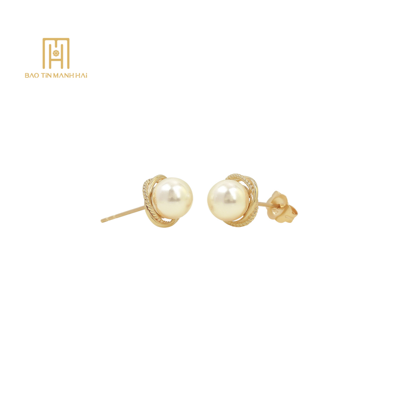 Bông tai Phong cách Hàn Quốc 14K- PHBTV14NTX-210002