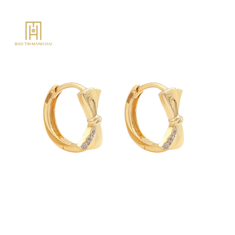 (NEW) Bông Tai Phong Cách Hàn Quốc 14k  - 472634