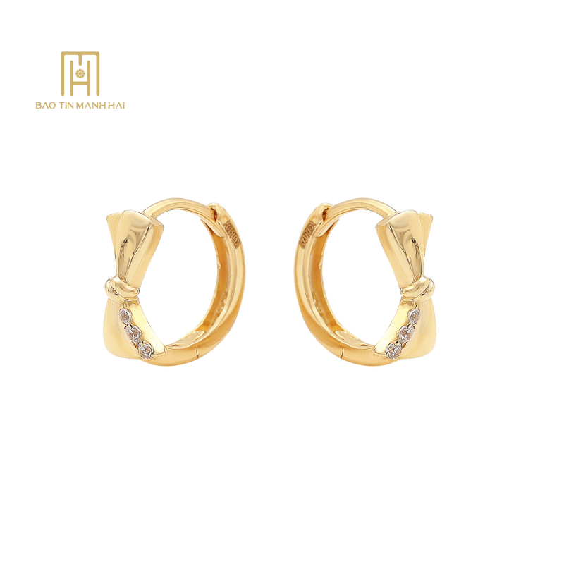 (NEW) Bông Tai Phong Cách Hàn Quốc 14k  - 472634