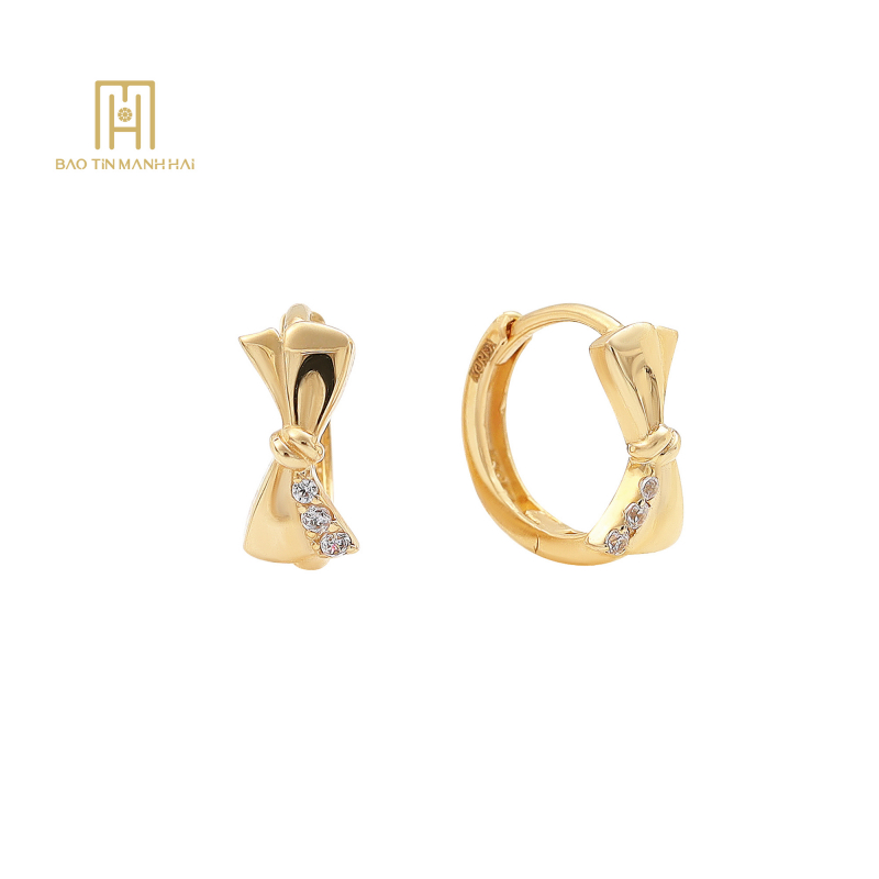 (NEW) Bông Tai Phong Cách Hàn Quốc 14k  - 472634