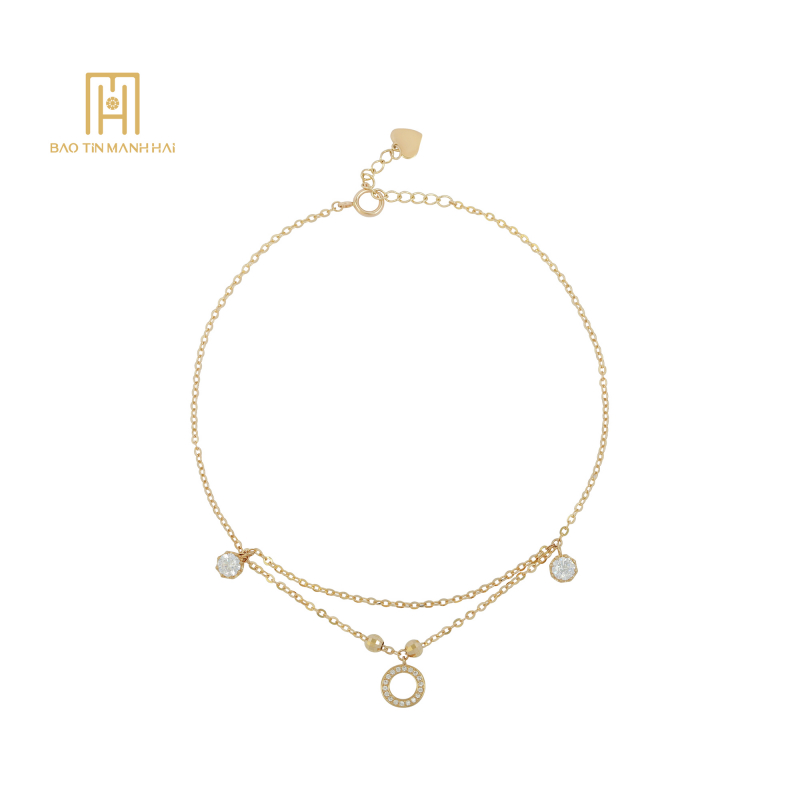 Lắc tay Phong cách Hàn Quốc 14K -PHLCV14CZH-205001