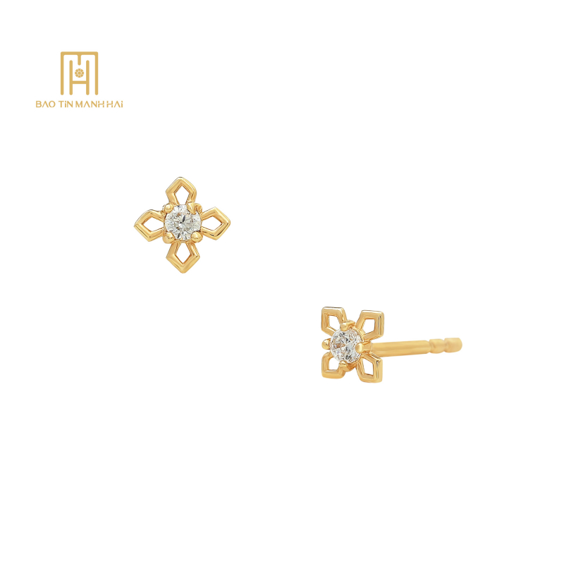 Bông tai phong cách Ý PYBTV10CZH-209003