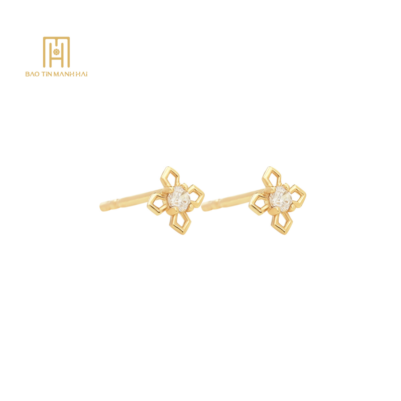 Bông tai phong cách Ý PYBTV10CZH-209003