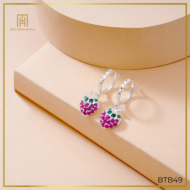 Bông tai bạc trẻ em                                                                                                                                                                                                                                            