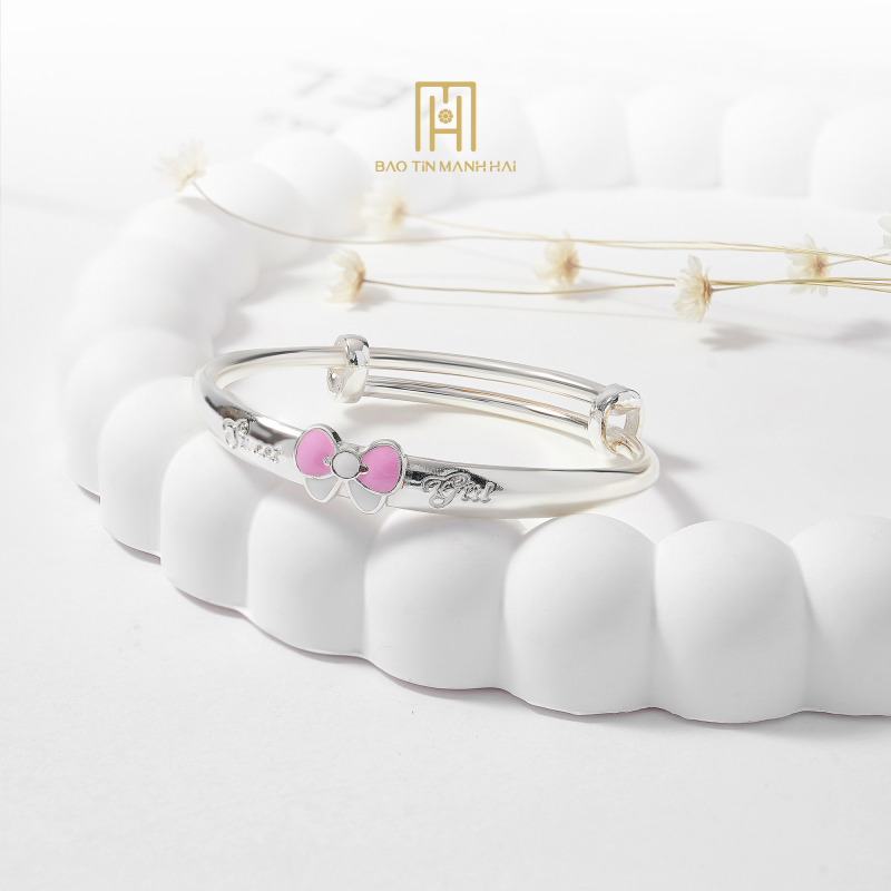Vòng tay bạc trẻ em BAVTB92KD0-208013