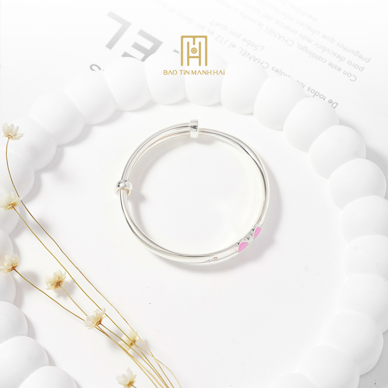 Vòng tay bạc trẻ em BAVTB92KD0-208013
